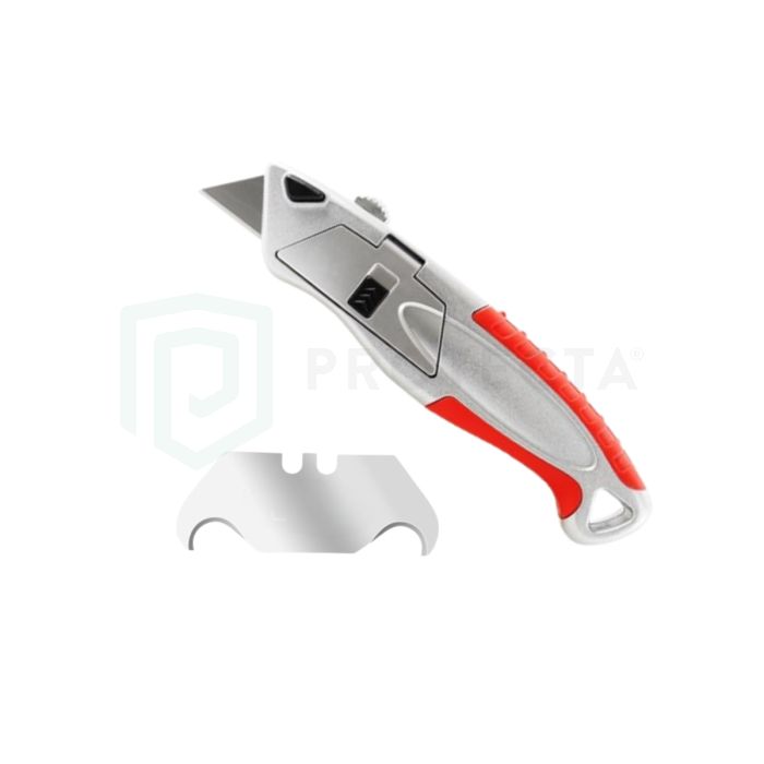 Auto-Loading Retractable Knife with Hook Blades