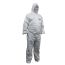 White Laminated Disposable Coveralls