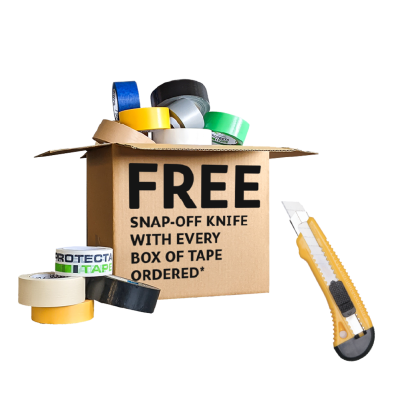 Free Snap-off Knife with every box of Tape - Available for a Limited Time